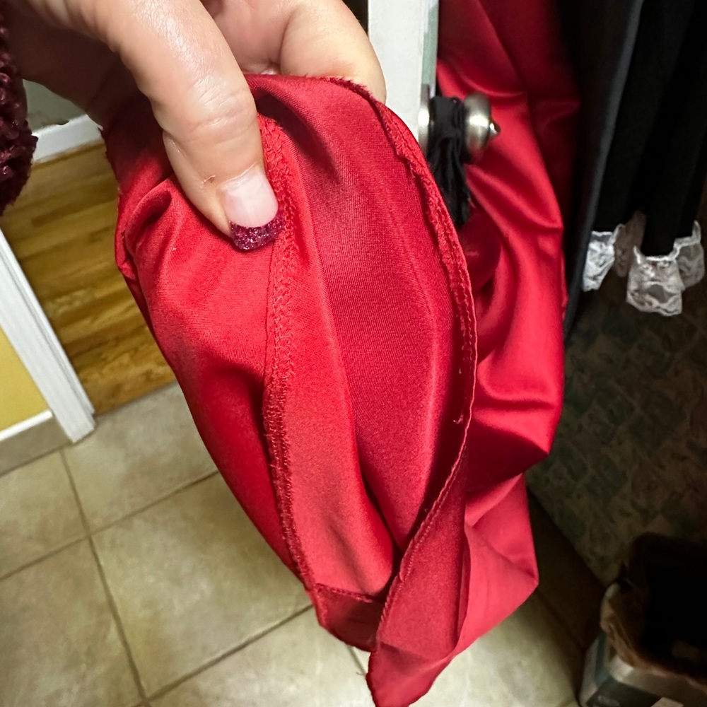 Red Strapless Prom/Pageant Dress (Medium) - Picture 7 of 7